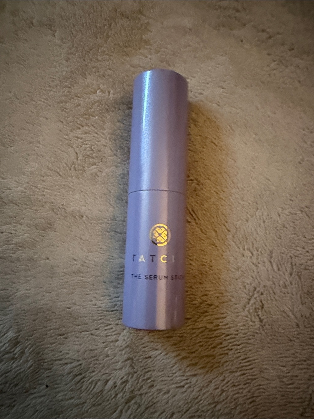 Tatcha Serum Stick in Shimmery Lavender with Gold Accent